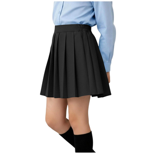 Jupes plissées pour filles avec short intégré, taille élastique, pour la rentrée scolaire, style tennis, pour enfants et tout-petits - Product Image 1