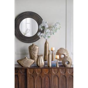 Vase de table en métal élégant et moderne, fait main, résistant à la rouille, écologique, porte-fleurs pour la maison, le bureau et l'hôtel - Product Image 2