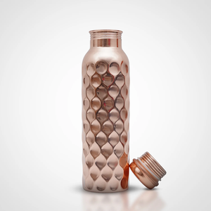 Eco-Friendly Modern American Style Customized Color Pure Plain Metal Copper <b>Bottle</b> with Lids for Drinking Water - Product Image 4