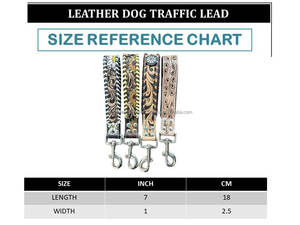 สายจูงสุนัขแบบสั้นลายดอกทานตะวันทำมือสำหรับฝึกควบคุมหนังแท้มีแถบข้าง2025ตามสั่ง - Product Image 2