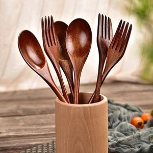Custom Engraved Wooden Spoon & Fork <b>Set</b> <b>Personalized</b> Cutlery for Corporate <b>Gifts</b> Souvenirs & Weddings at Export Price - Product Image 1