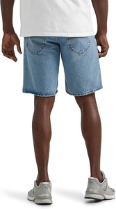 Pantalones Cortos Bermuda de Mezclilla Lavada Azul Claro para Hombre, Cintura Media, Cierre de Botones, Estilo Casual, 100% Algodón, Tela de Lona Transpirable - Product Image 2