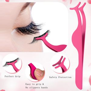 Hasni Surgical CE Certified Eyelash Applicator <b>Tool</b> Set Stainless Steel Eyelash Extension Tweezer Scissors Brush Reusable <b>Tool</b> - Product Image 3