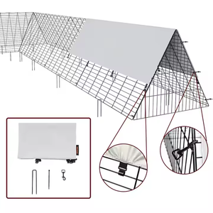 Recinto Portatile in Metallo per Polli, Ecologico, con Struttura Angolare in Ferro, Tunnel per Anatre, Conigli e Altri Piccoli <span class=keywords><strong>Animali</strong></span> - Product Image 5