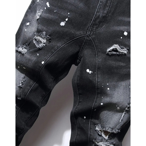 Pantalones Cortos de Mezclilla Sólidos Ecológicos Personalizados para Hombre, Corte Ajustado, Ropa Casual de Calle de Alta Calidad - Product Image 6