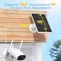 5V panneau solaire charge solaire 6.5W 10W 12W pour caméra/sécurité sans fil anneau sonnette vidéo Cctv alimentation de secours avec port de type C