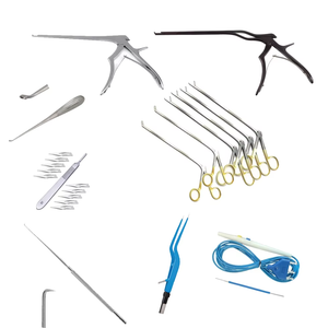 ชุดเครื่องมือผ่าตัดกระดูกและข้อแบบแมนนวล คีมตัดกระดูก เคอร์ริสัน คิวเร็ต อีลิเวเตอร์ บิโพลาร์ เบโยเน็ต สำหรับศัลยกรรมประสาท ทำจากสแตนเลส ได้รับมาตรฐาน CE ISO - Product Image 1