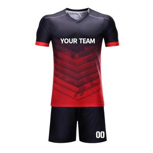 เสื้อฟุตบอลทีมแบบกำหนดเอง ระบายอากาศ แห้งเร็ว 100% โพลีเอสเตอร์ แขนสั้น สำหรับฤดูร้อน - Product Image 5