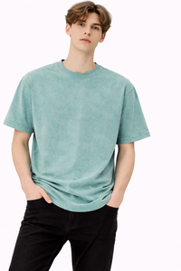 Camiseta Personalizada SK para Hombre, 100% Algodón, Talla Grande, 230 g/m², con Logotipo Impreso, Diseño Holgado en Hombros, Talla Grande y Alta - Product Image 3