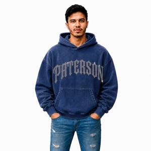 Sweat à capuche personnalisé pour homme en molleton brossé, marque privée, streetwear, fabricant de vêtements en gros pour les marques américaines, britanniques et européennes - Product Image 3