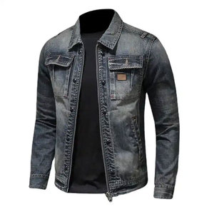 Chaqueta de mezclilla para hombre de talla grande, chaqueta de mezclilla personalizada para hombre, en venta en línea, última novedad en ventas, chaqueta de mezclilla hecha en fábrica - Product Image 4