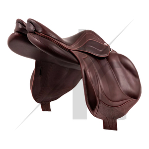 Silla de montar de salto de alta gama, profesional, de cuero de vaca, estilo inglés de contacto cercano, productos de carreras de caballos ingleses de la India. - Product Image 6