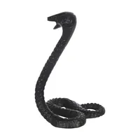 ZAHID EXPORTS Sculpture de serpent contemporaine en aluminium plaqué or, faite à la main, 10 pouces, figurine animale décorative pour table de salon