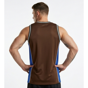 เสื้อกีฬาเน็ตบอลแขนกุดสำหรับผู้ชายเสื้อออกกำลังกายคอวี - Product Image 2