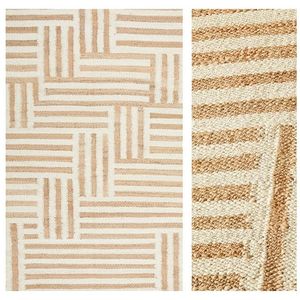 Best Price Modern Geometric Pattern Area <b>Rug</b> Rectangle Beige Ivory Tufted Polyester Non-Slip Rubber Backing Living Room Use - Product Image 6