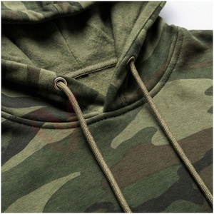 Ensemble de survêtement camouflage pour homme, à capuche, manches longues, fermeture à cordon, coupe décontractée, pour l'automne, 100 % polyester respirant - Product Image 4