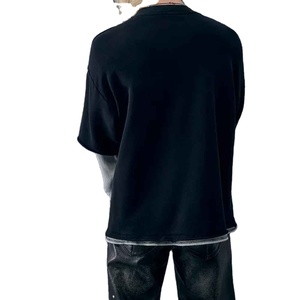 Classic Man <b>Double</b> Sleeve T <b>Shirt</b> <b>Two</b> Layer Sleeve Long Sleeve Crew Neck Casual <b>Shirt</b> Soft Comfortable Fabric Modern Streetwear - Product Image 6