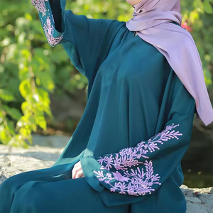 Custom Women Abaya Manufacturer Luxury Butterfly Style Islamic <b>Dress</b> with Premium Nidha Fabric and Private Label Service - Product Image 3