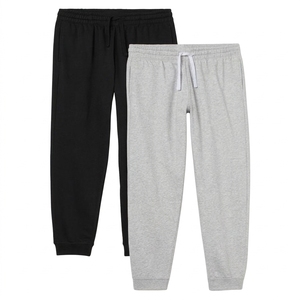 <b>Mens</b> Casual Elastic Waist Drawstring Cuffed Sweatpants <b>Jogger</b> <b>Pants</b> in Gray Beige - Product Image 4