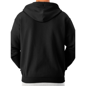 Sajjawal Zipper-Up Hooded Regular Fit 100% Cotton Fleece Heavyweight Solid Breathable Eco-Friendly <b>Waterproof</b> Windproof - Product Image 2