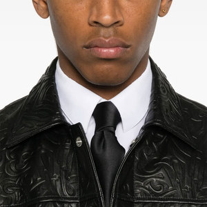 Turn-<b>down</b> Collar Winter High Street Style Short Sleeve Leather Shirts Custom Logo Hot Selling Shirt For Men's - Product Image 5