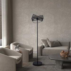Lampe de sol de luxe avec base en marbre et cadre doré pour l'éclairage des villas et des halls d'hôtels - Product Image 1