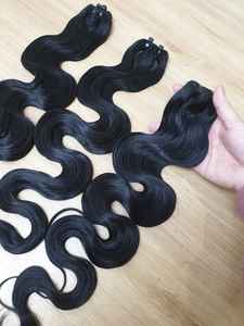 Extensiones de cabello Remy ondulado del océano vietnamita crudo 100% tipo de trama de piel de fabricación de un solo donante precio incluido - Product Image 4