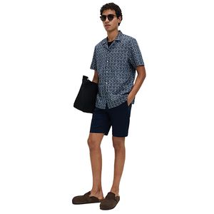 Men’s Pure Cotton Geometric Pattern Button <b>Down</b> Shirt Regular Fit Breathable Casual Street Style Top - Product Image 2
