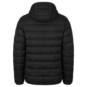 Veste matelassée légère à capuche pour homme, manteau d'hiver chaud et isolé avec fermeture éclair intégrale - Product Image 4