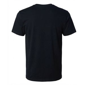 T-shirt noir pour homme, col rond, manches courtes, coton doux, décontracté, basique, léger, respirant, pour l'été, à porter tous les jours, personnalisable - Product Image 2