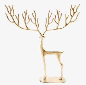 Centre de table élégant en aluminium en forme de renne, décoration de table de Noël pour une ambiance festive à la maison et pour les célébrations. - Product Image 3