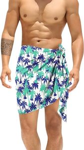 Sarong/Pareo en Spandex uni décontracté pour homme, idéal pour la plage et les centres de villégiature, toutes saisons - Product Image 1