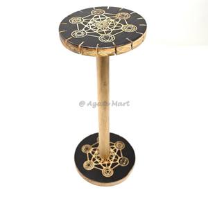 Artisanat de divination fait main Tre E of Life Support en bois Porte-pendule en bois Planche de divination - Product Image 4