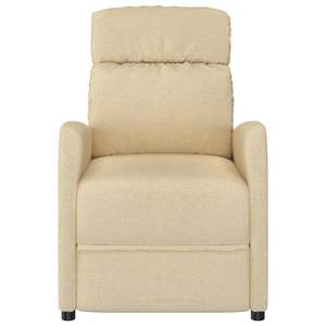 Silla de Masaje con Tapicería de Tela Crema 100% Poliéster, Construcción de Madera Contrachapada, Hierro y Espuma - Product Image 3