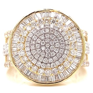 Hot Selling VVS Moissanite 925 Sterling Silver Cut <b>Ring</b> Yellow Gold Plated Engagement Gift <b>Men</b> Women Diamond Test Passes Fine - Product Image 1