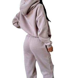 Sudadera con Capucha de Felpa de Algodón con Logotipo Personalizado para Mujer, Estilo Holgado, Hombros Caídos, Ropa de Calle Informal, Venta al por Mayor, OEM, ODM, EE. UU. - Product Image 3