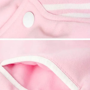 เสื้อแจ็คเก็ตหนังสไตล์วาร์ซิตี้เท่ๆ สำหรับผู้ชาย  แบบลำลอง  ลายตัวอักษร  คอปก  คุณภาพดีที่สุด  รับผลิตแบบ OEM - Product Image 6