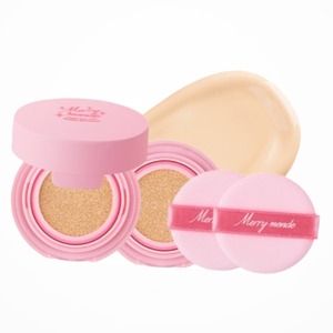 Base de maquillaje coreana K-Beauty Merimongdeu Happy Your Day Cushion 03 Sand Refill Nameplate BNS Hecho en Corea - Product Image 1