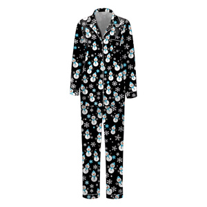 Hot Sales Printed Quick Dry Breathable Plus Size Winter Soft Satin Combo Men's Summer Autumn 100% Mulberry Silk Casual <b>Pajama</b> - Product Image 4