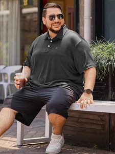 Chemise polo pour hommes grands et corpulents, respirante, pour le sport et le golf, tailles 2XL-8XL - Product Image 5