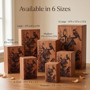 Banc de jardin en bois personnalisé de style américain, urne gravée au laser, souvenir commémoratif pour cendres funéraires, durable et écologique - Product Image 6