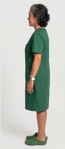 Robes chirurgicales à col en V pour femmes |   Robe médicale d'infirmière, blouse de médecin, tenue de travail pour professionnels de la santé |   T-shirt médical tricoté écologique à manches courtes et longues - Product Image 4
