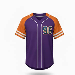 Maillot de baseball personnalisé pour hommes, tissu athlétique respirant, conçu pour les uniformes d'équipe, les entraînements, les matchs et les vêtements de sport décontractés. - Product Image 2