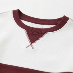 Sudadera de Cuello Redondo para Hombre, Corte Holgado, Logotipo Bordado, Color Sólido, Informal, Felpa, 100% Algodón, Transpirable, Invierno - Product Image 5