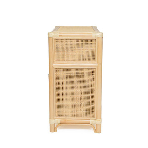 Wholesale Rattan Nursery Cabinet with <b>Rainbow</b> & Heart Design, Handwoven Wicker Storage Unit with <b>Drawer</b> for Kids Room - Product Image 4