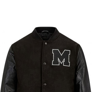 Custom Manufacturer High Quality Knitted Breathable Winter Wear Custom Turn Down Collar Design Men's Varsity <b>Jackets</b> - Product Image 4