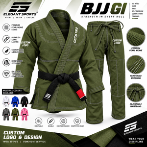 Kimono de Jiu-Jitsu brésilien 100% coton pour entraînement, avec logo personnalisé du fabricant, vêtements d'arts martiaux, tatami, Shoyoroll, Kingz Gi. - Product Image 6