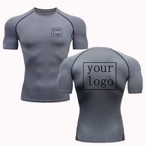Rashguard MMA BJJ personnalisé à manches courtes, t-shirt de compression, fabricant OEM - Product Image 2