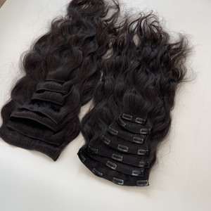 Vente en gros de pinces à cheveux naturelles ondulées naturelles Ensemble 7 pièces de cheveux humains vietnamiens - Product Image 3