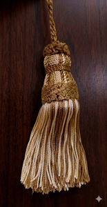 Handmade <b>Tassel</b> Decorative Fringe Beige Thread Ornament Crafted Detail - Product Image 6